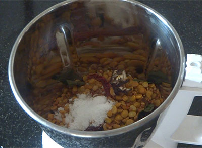 salt and tamarind for kadlebele chutney or chanadal chutney