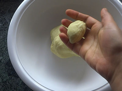 kneading dough for karjikai recipe