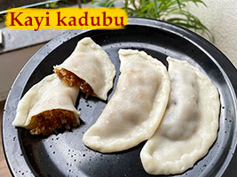 kayi kadubu or rice modak recipe