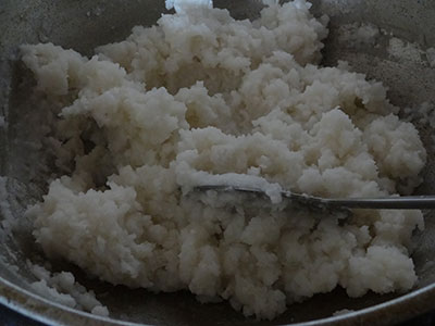 dough for kayi kadubu or rice modak