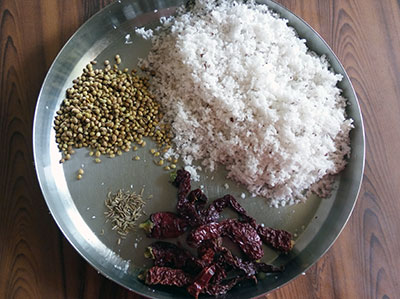 spices for kayi vade or akki hittu poori