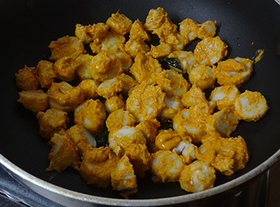 cooking kesuvina gadde palya or arbi stir fry
