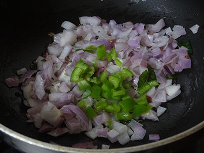 onion for khara bath or masala rava bath