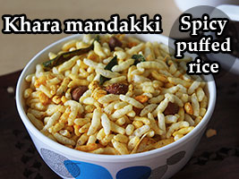 khara mandakki or spicy kadlepuri