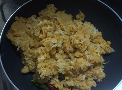 tempering for cabbage or kosu pathrode recipe