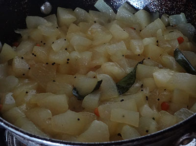 salt and jaggery for boodu kumbalakai palya or ash gourd stir fry