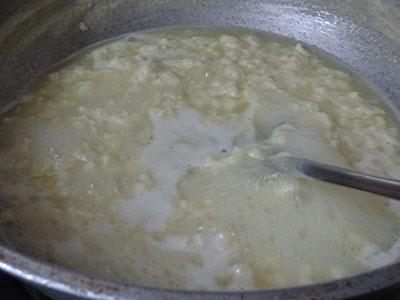 boiling belgaum kunda or belgavi kunda