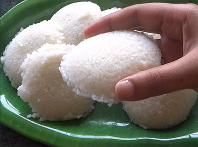 cooked rice idli or leftover rice idli