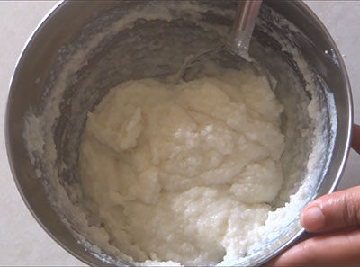 batter for cooked rice idli or leftover rice idli