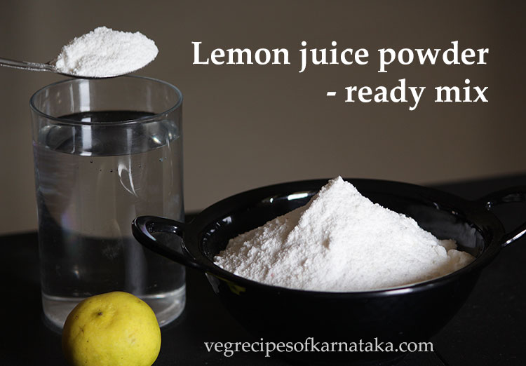 lemon juice powder or ready mix recipe