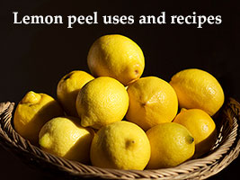 lemon peel uses and recipes