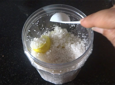 lemon peel in salt for lemon peel recipes and uses