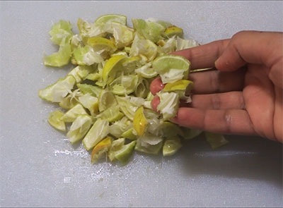 chopped lemon peels for lemon peel recipes and uses