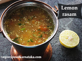 lemon rasam using toor dal