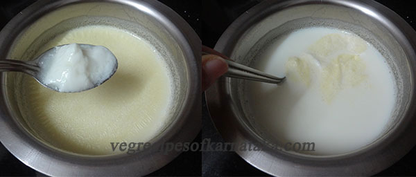 making curd at home