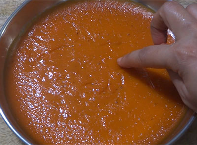 drying mavina hannu happala or aam papad recipe