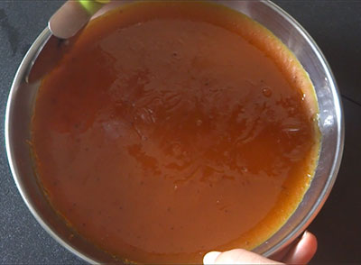 drying mavina hannu happala or aam papad recipe