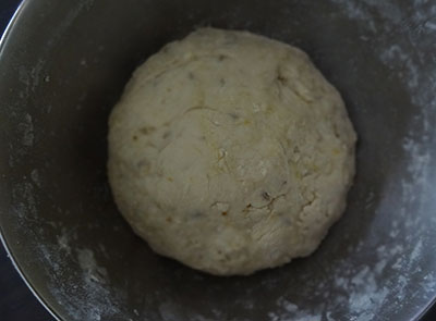 fermenting the dough for mangalore buns