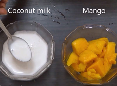 mango and coconut milk for mango coconut milk popsicles