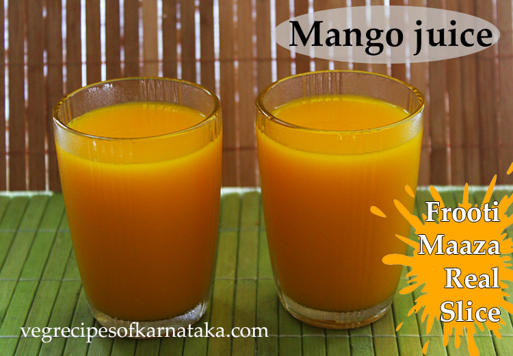 mango frooti juice or maaza juice