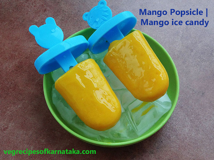 mango popsicle, mango ice candy