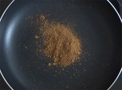 mustard and fenugreek powder for mango thokku or mavinakayi thokku