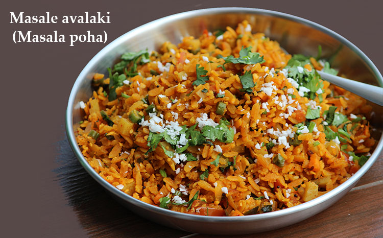 masala avalakki or poha recipe