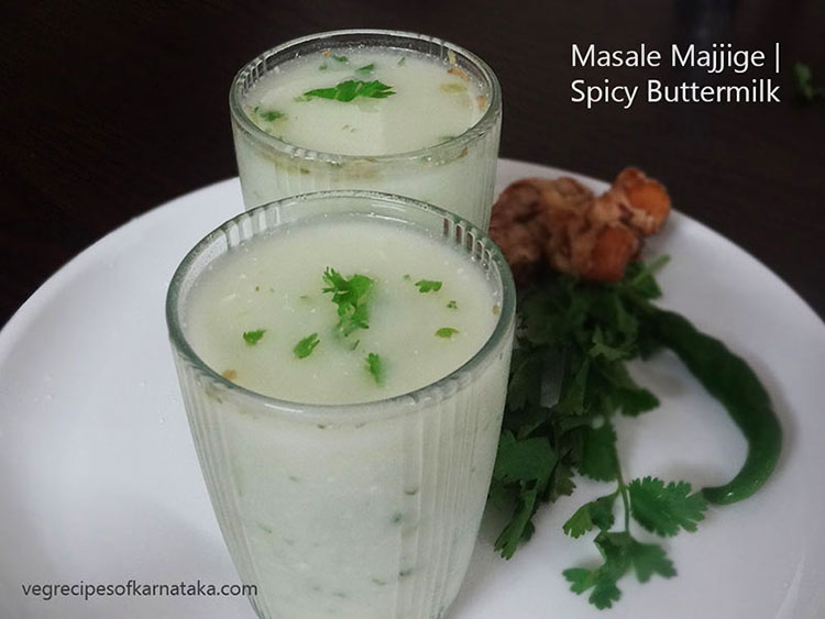 masala majjige or spicy butter milk