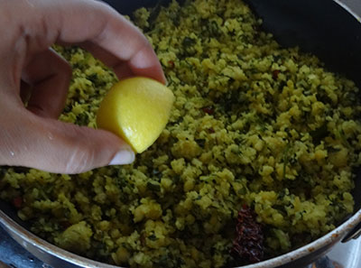 lemon juice for matvadi palya or matawadi or matodi