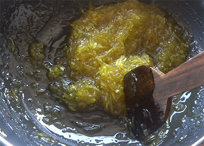 raw mango jam or mavinakayi gulamba