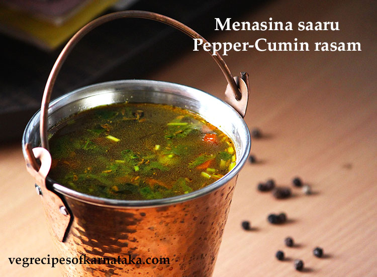 menasina saaru or pepper rasam recipe