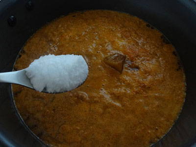 salt for menthe huli or fenugreek seeds sambar