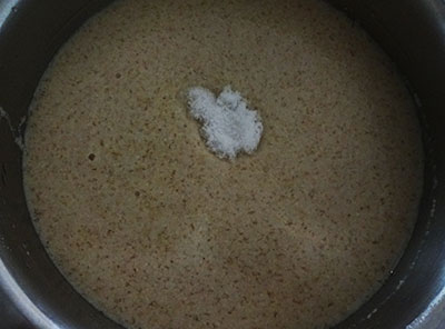fermented batter for menthe idli or kadubu