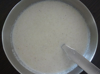 water and salt for menthe hasi tambli or thambli
