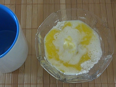 melted butter for vanilla mug cake microwave eggless recipe