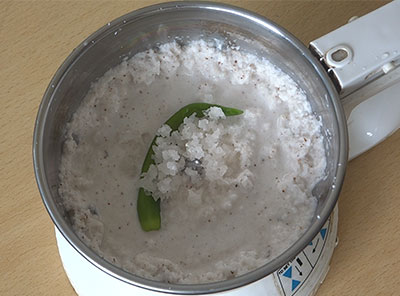green chili and salt for nimbe gojju or limbe hannina gojju