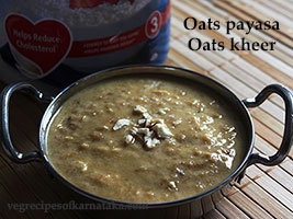 Oats payasa or oats kheer recipe