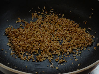 roasting oats for oats payasa or oats kheer