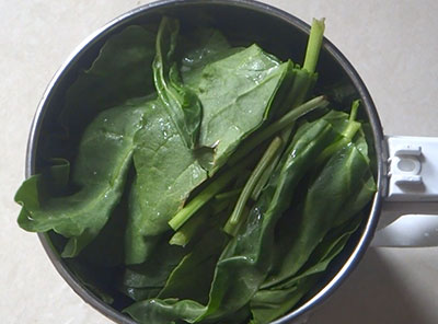 palak leaves for palak dose or palak dosa recipe