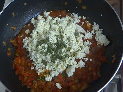 paneer and kasuri methi for paneer bhurji recipe