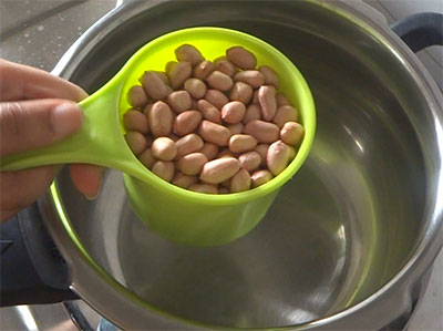 peanut for boiled peanut chat or shenga or kadlekai chaat