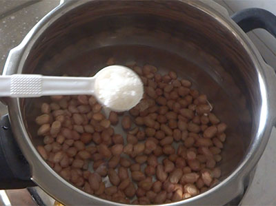 salt for boiled peanut chat or shenga or kadlekai chaat