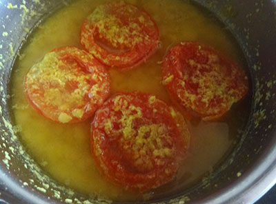 tomato for menasina saaru or pepper rasam