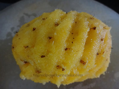 peeled pineapple for pineaple menaskai or ananas gojju