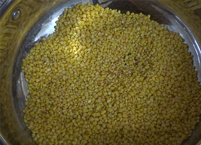 roasting dal for instant pongal mix recipe