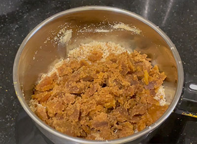 jaggery for puliyogare mix or powder recipe