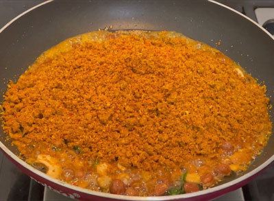 mixing puliyogare mix or powder recipe