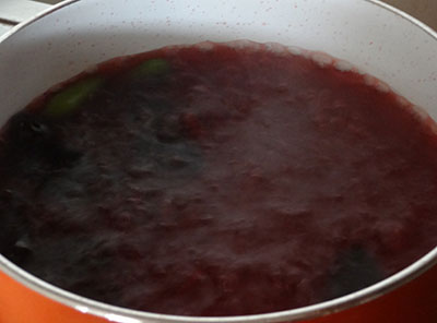 boiling punarpuli saaru or kokum rasam recipe