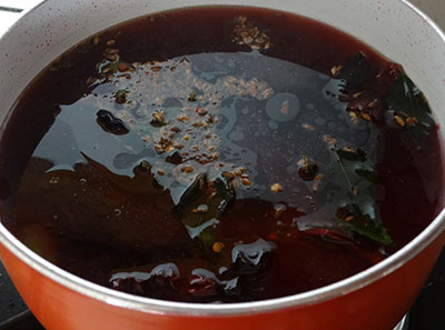 tempering for punarpuli saaru or kokum rasam recipe
