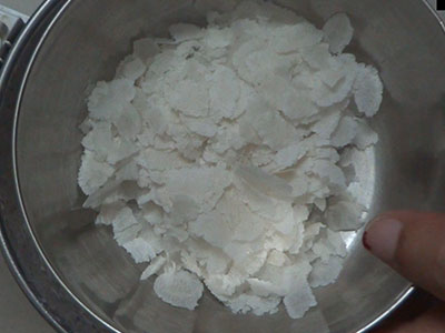 beaten rice for ragi dosa or ragi dose
